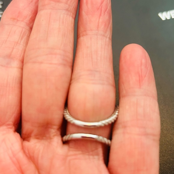 Judith Ripka Silver Heart Rope Ring - Picture 4 of 6